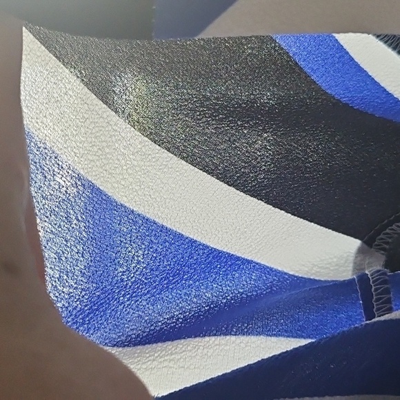 Cato Blue, Navy, and White Striped Popover Blouse - Picture 9 of 14